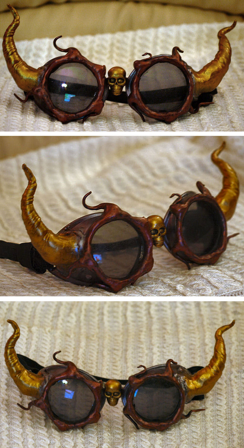 Steampunk Demon Goggles