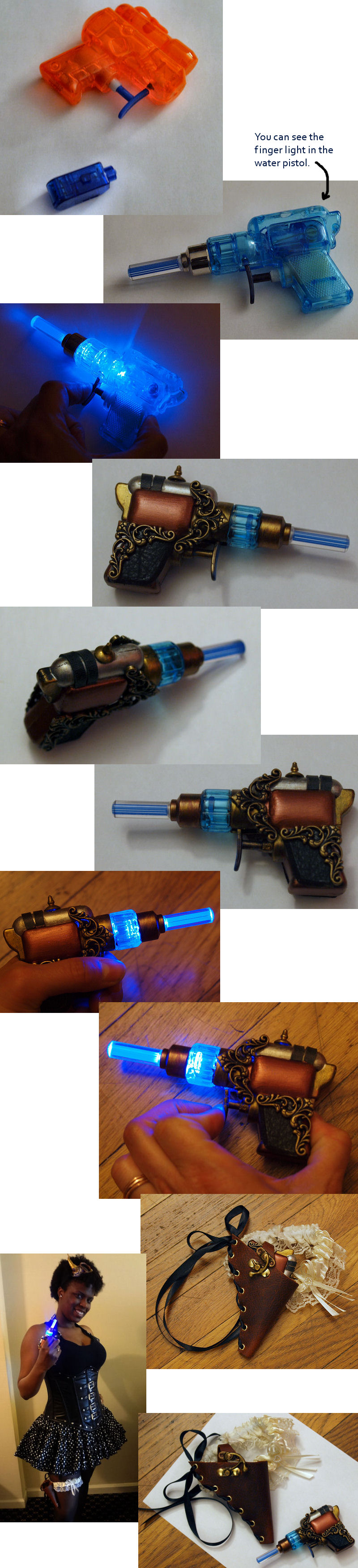 Steampunk Lady Killer Pistol and Garter Holster