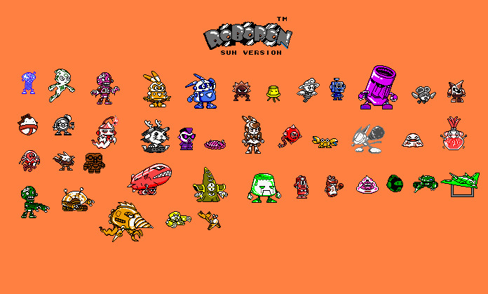 Robopon Types Robopon Sprites by Pyro9999 on DeviantArt