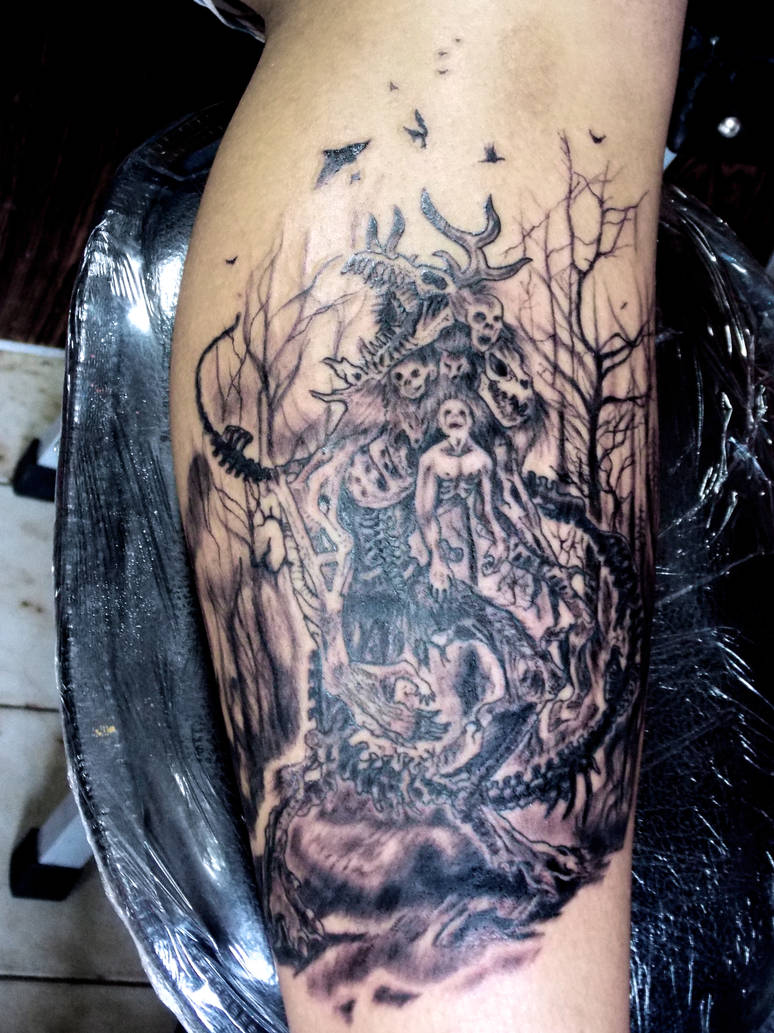 Wendigo tattoo by eder1985 on DeviantArt