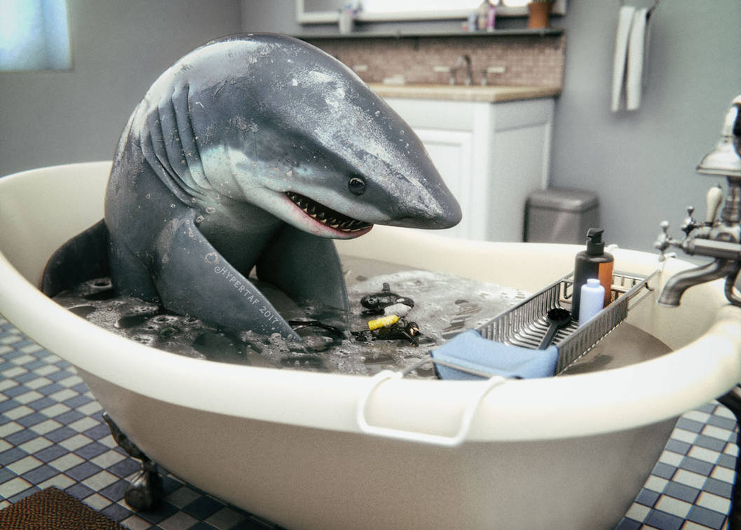 Great White Bath by Hypertaf-Tafkah