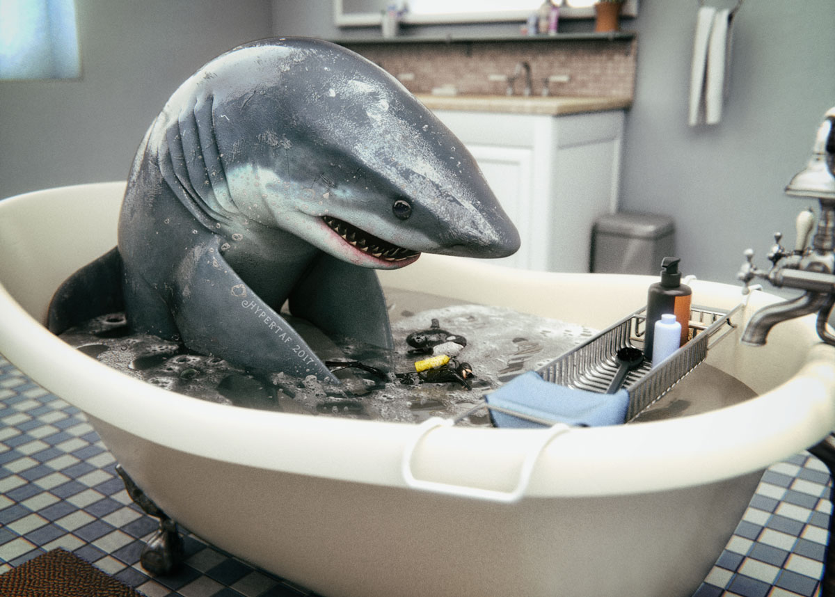 Great White Bath by Hypertaf-Tafkah