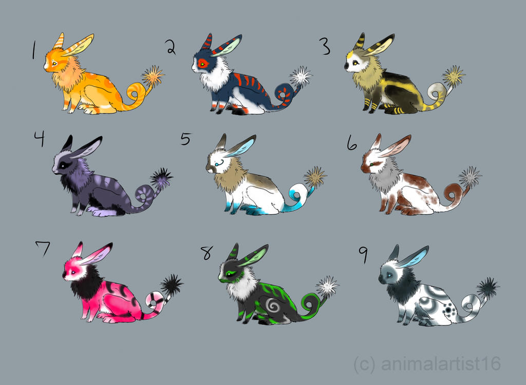 Spring Hares Pokemon Spring Hare Adoptables 2 OPEN by Kasaurus on DeviantArt