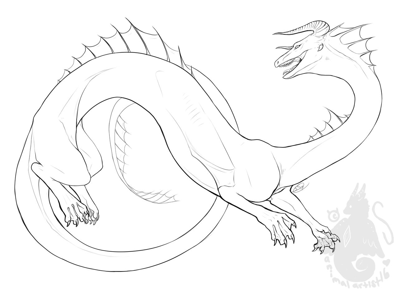Sea Dragon Sketch by Kasaurus on DeviantArt