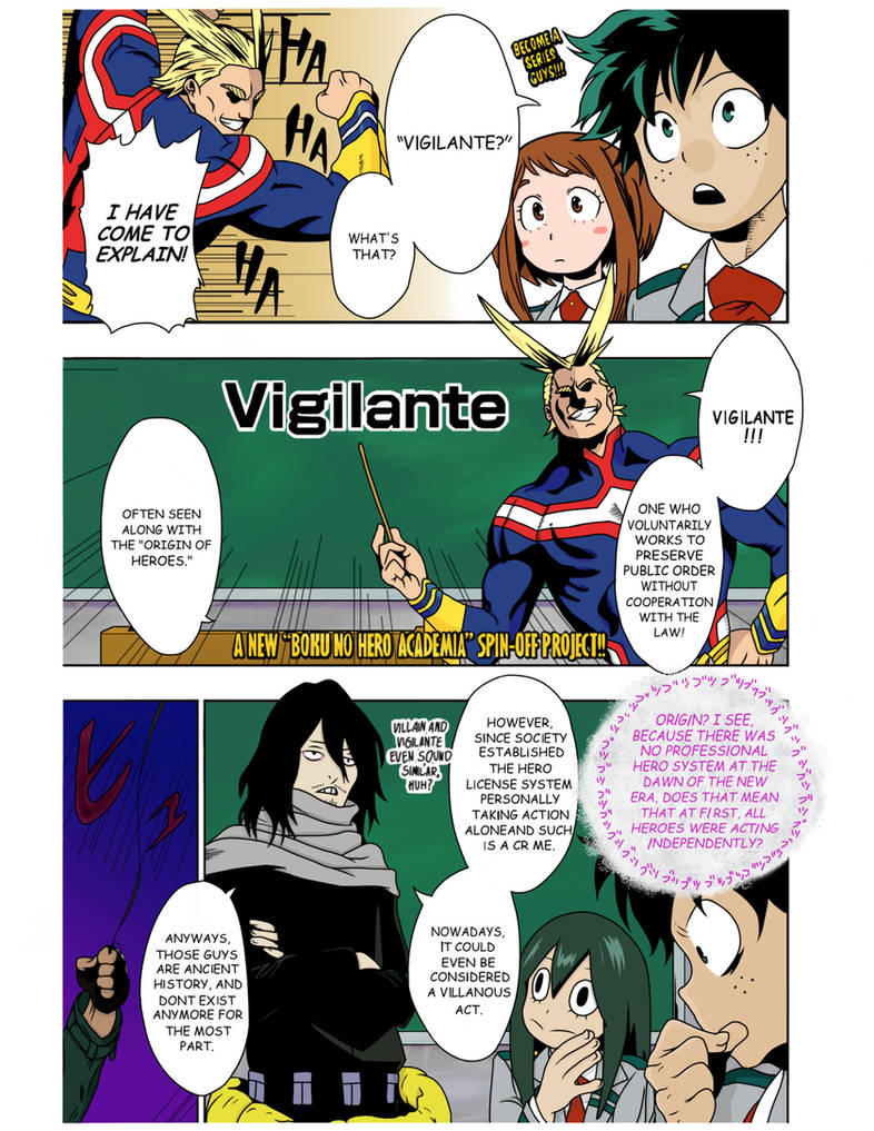My Hero Academia Vigilantes Color Chapter 0 Page 1 by