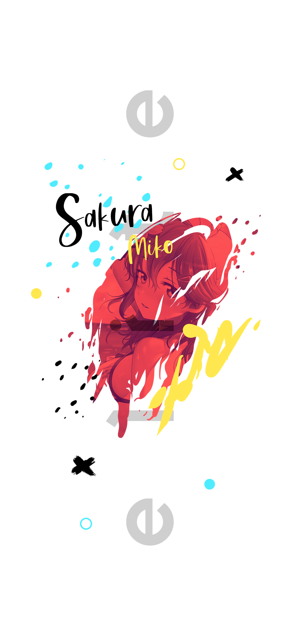 sakura miko phone wallpaper by do3nii