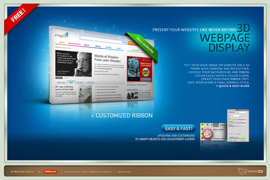 3D Web page Display