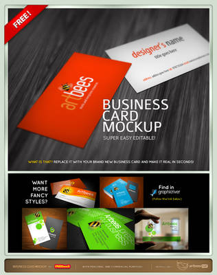 Free Business card mock up