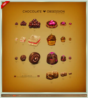 Chocolate Obsession Icon Set