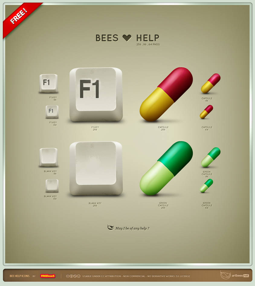 Bees Help Icons
