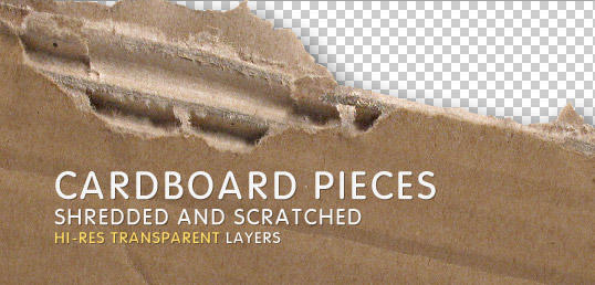 2 Hi-Res Cardboard Pieces