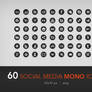 60 social media mono icons