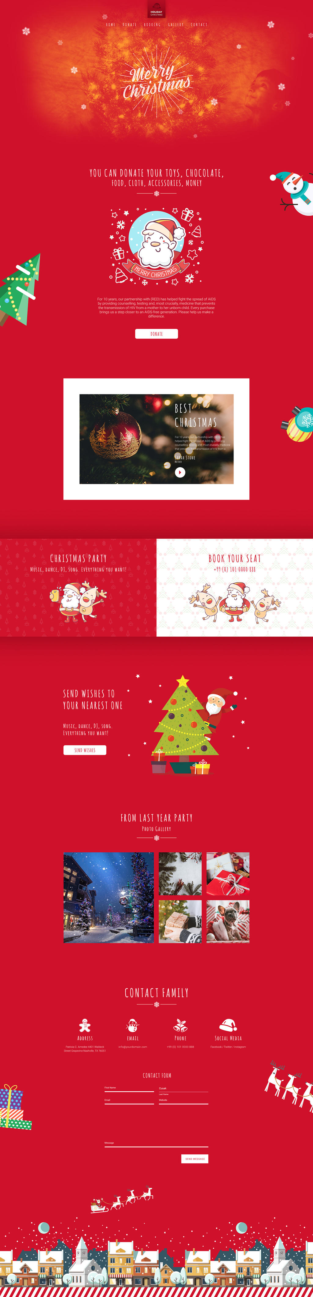 Holiday Temolate Free Holiday Template by artbees on DeviantArt