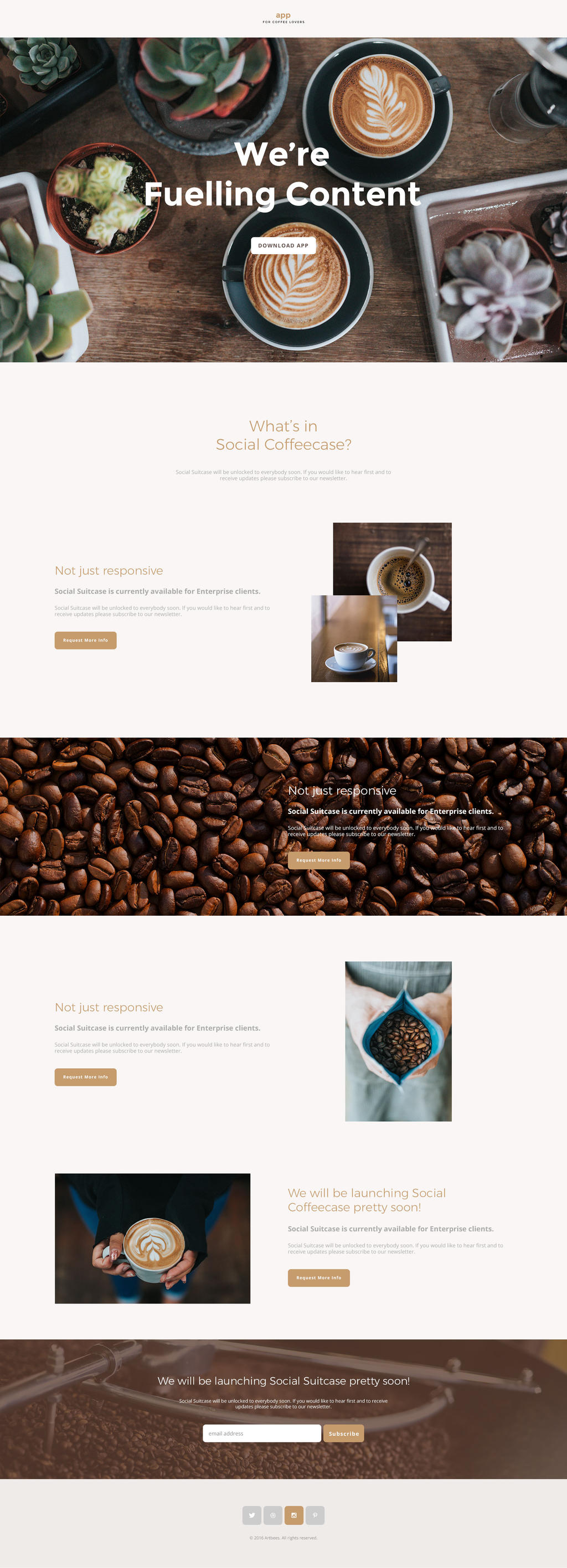 Free App Website Template