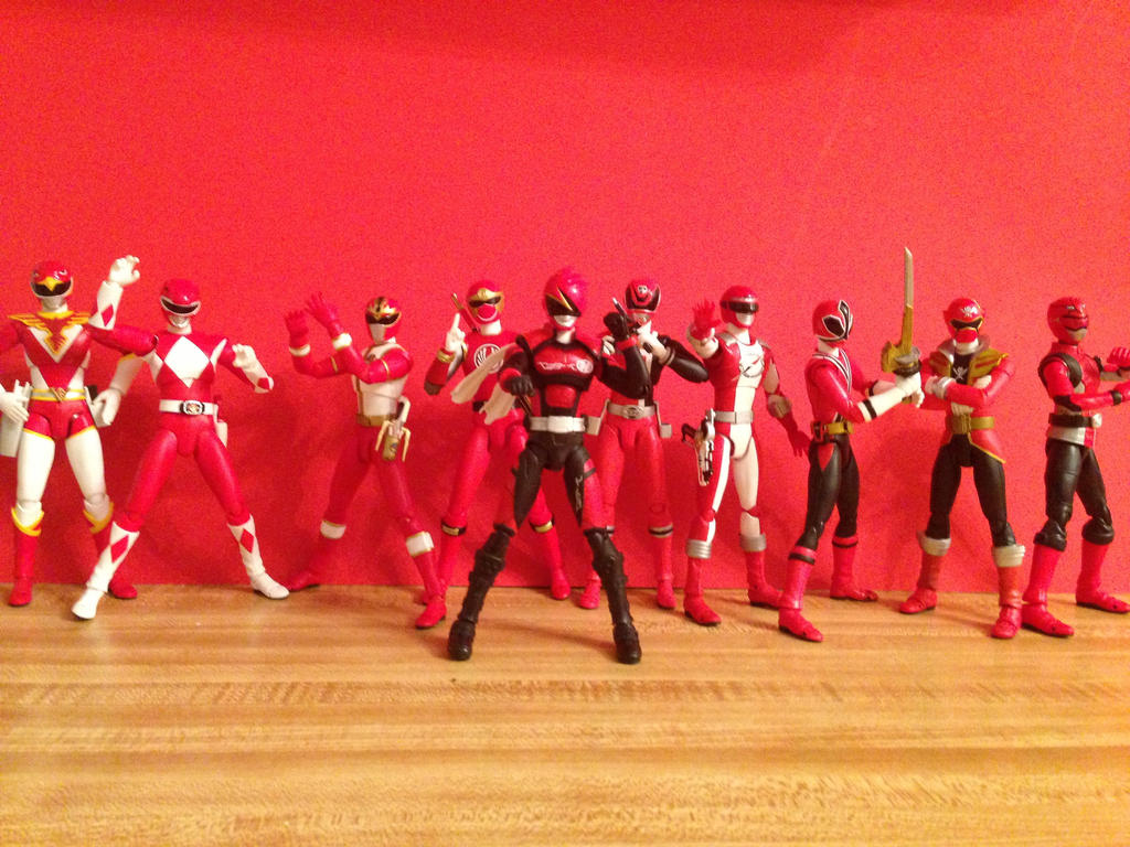10 Red Rengers Ten Reds by eternalview on DeviantArt