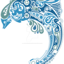 Blue Pattern Dolphin