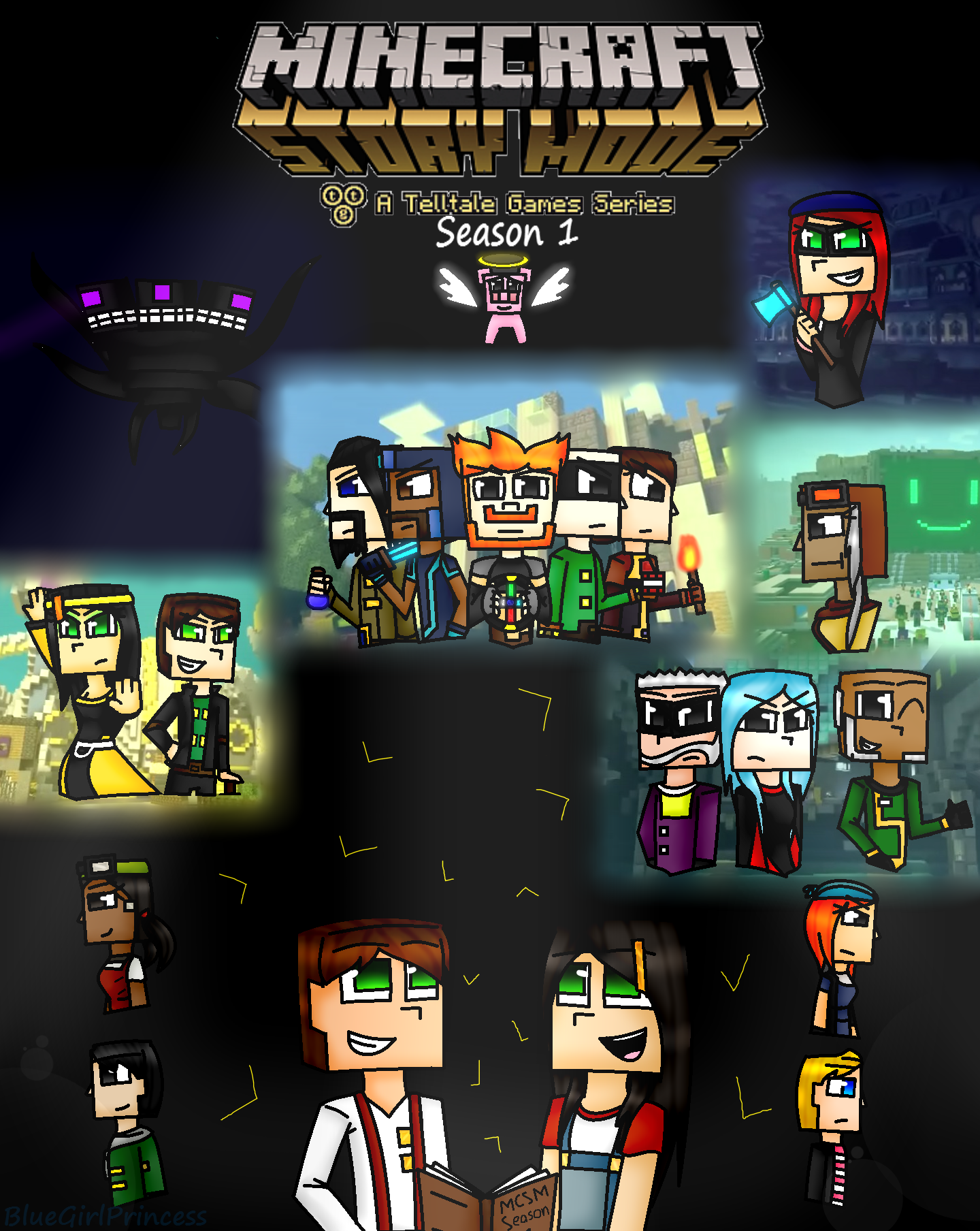 The Memories of Minecraft Story Mode~ by BlueGirlPrincess on DeviantArt