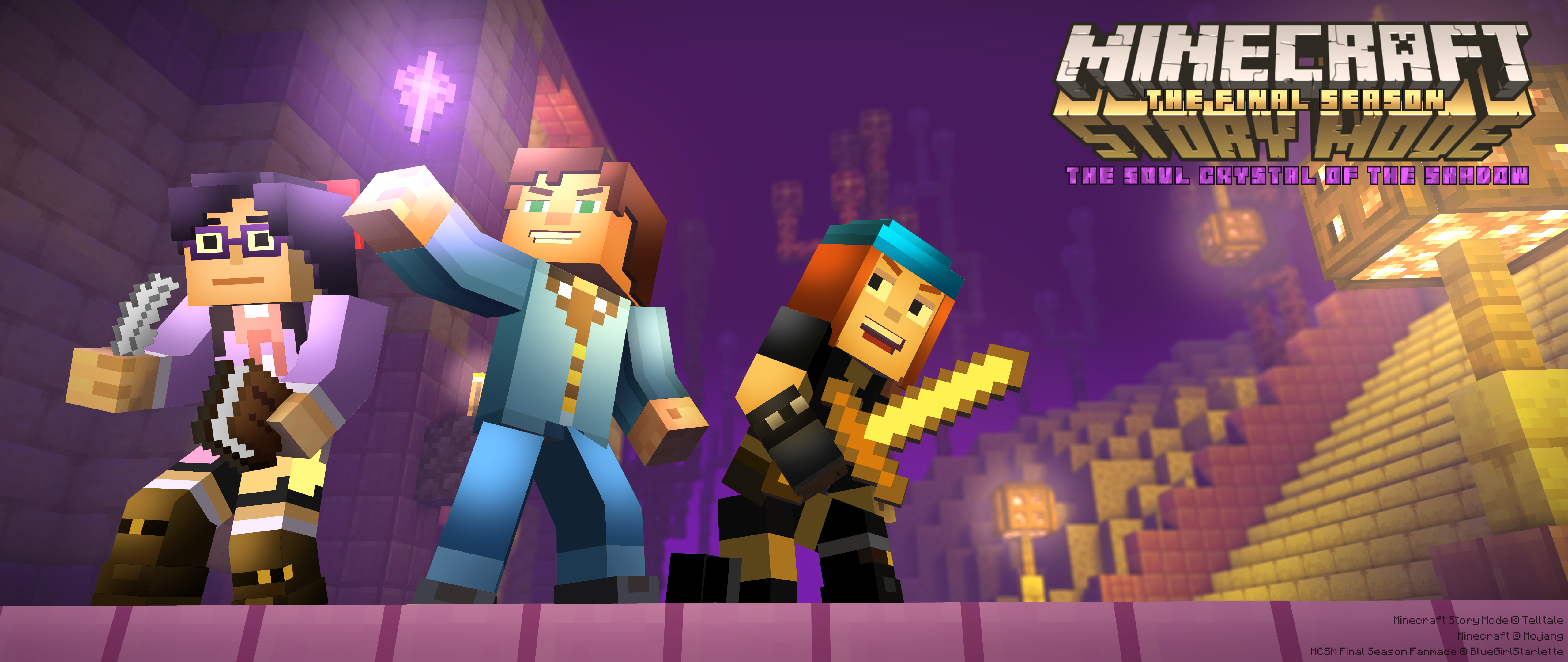 Minecraft Story Mode Season 3 cover art (fanmade) : r/MinecraftStoryMode