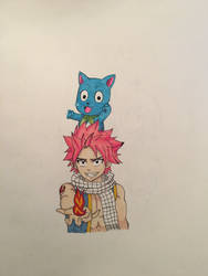 Natsu and happy