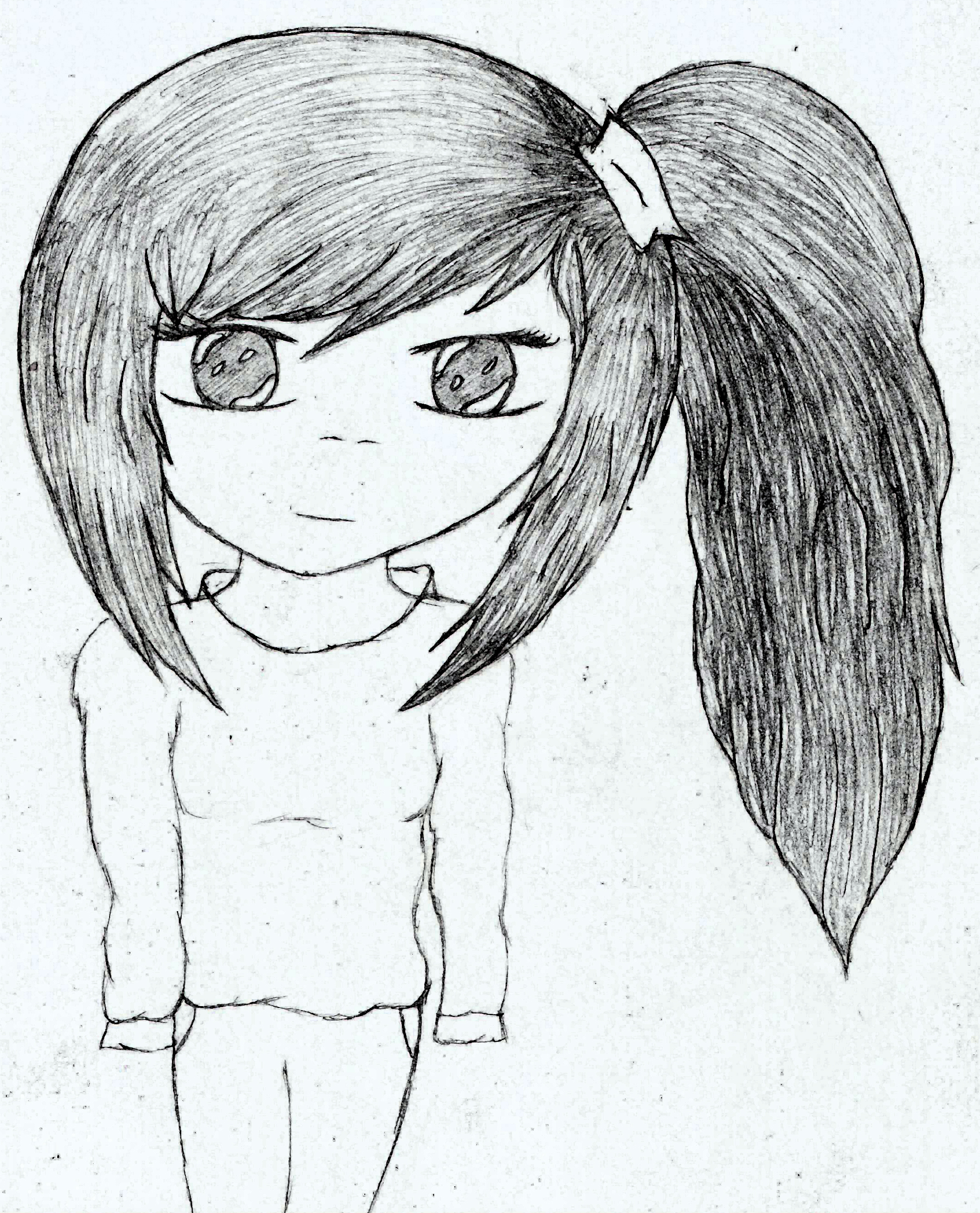 Anime Girl Side Ponytail By Wintersglade On Deviantart