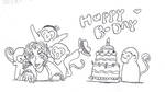 Monkey B-Day, Sketch by MiniMouw