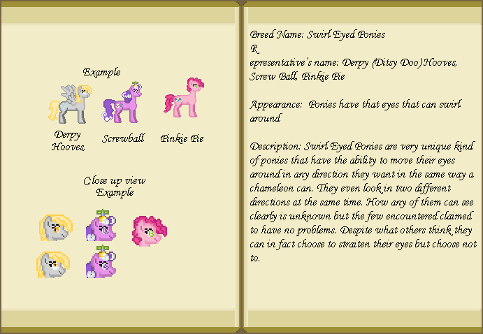 Ponydex-breed Swirled Eyed Ponies