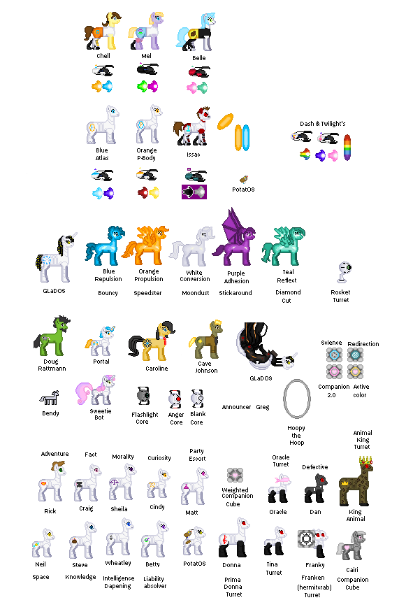 Portal Pony Cast