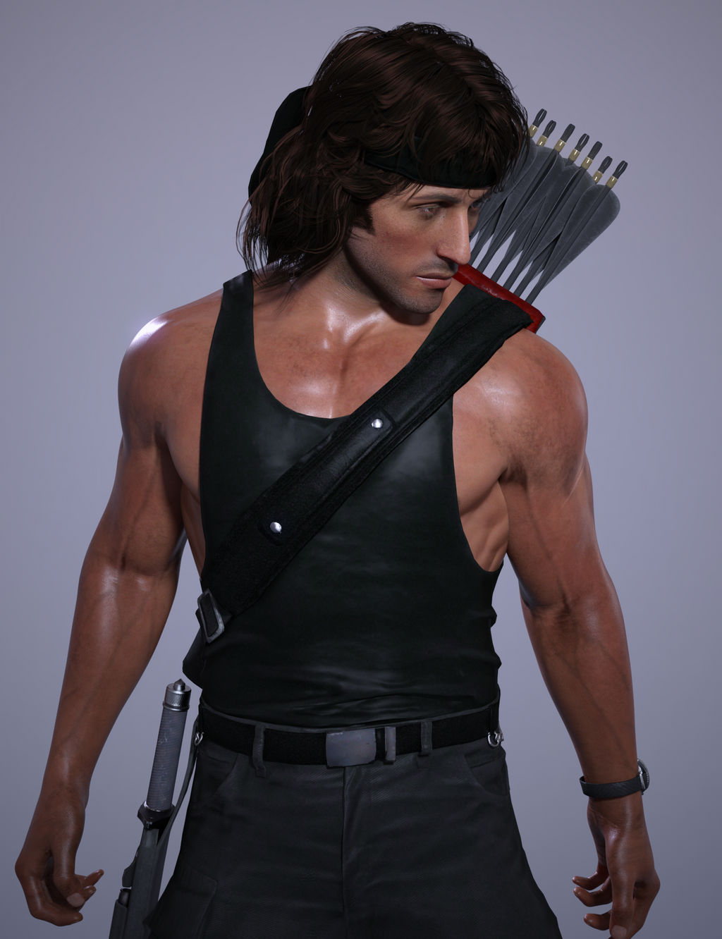Mortal Kombat 11 : Rambo by twitkiss on DeviantArt