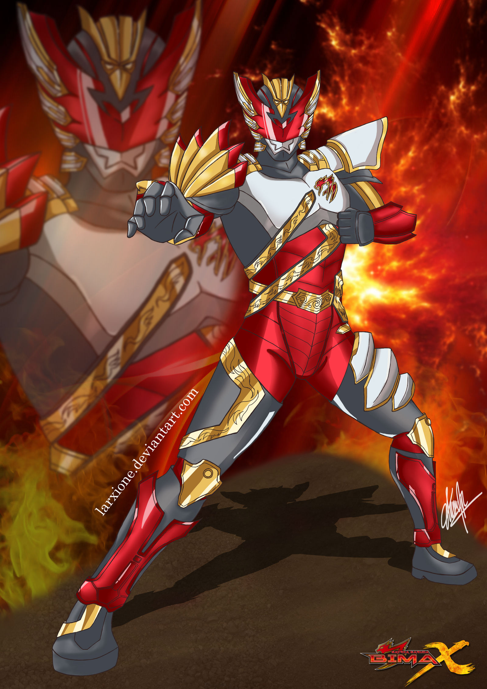 Satria Garuda Bima-X fan art