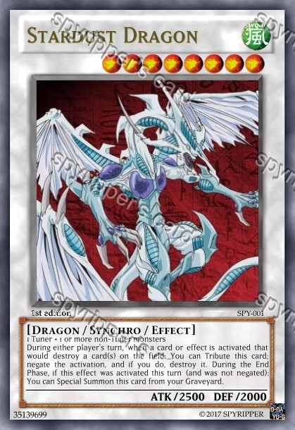 Stardust Dragon - yugioh orica (proxy)