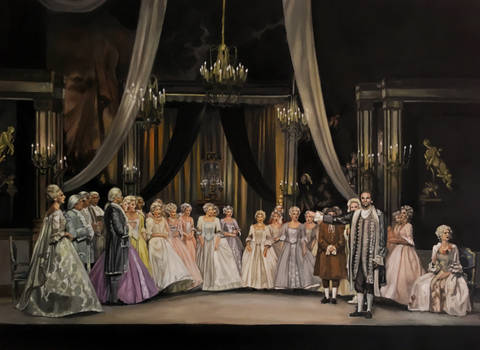 Scene from the opera Adriana Lecouvreur