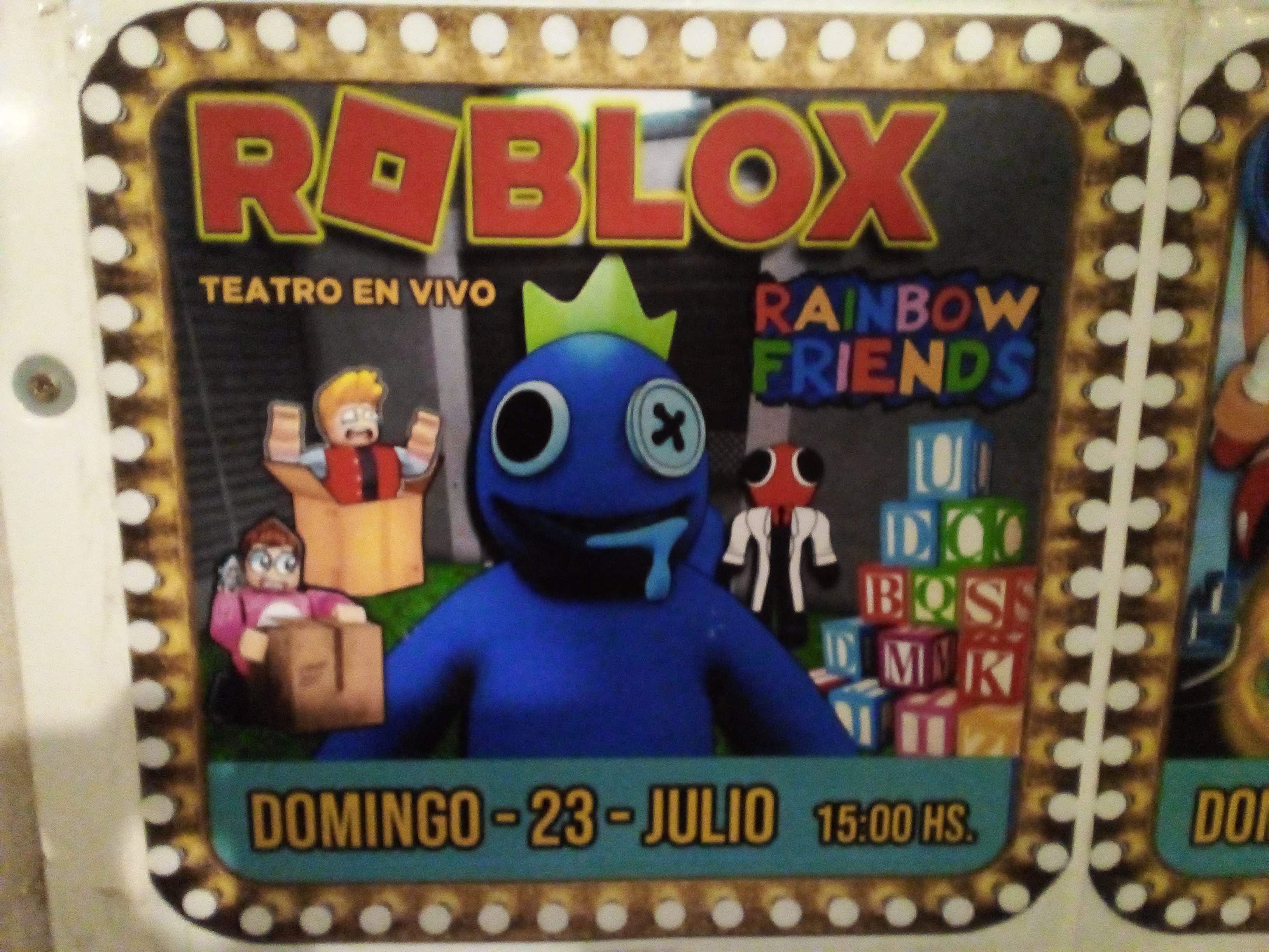 Robloxo Rainbow Friends, . Cartelera de Teatro - LA NACION