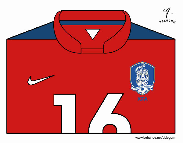South Korea 2014 World Cup Soccer Jersey by Rami-YT on DeviantArt