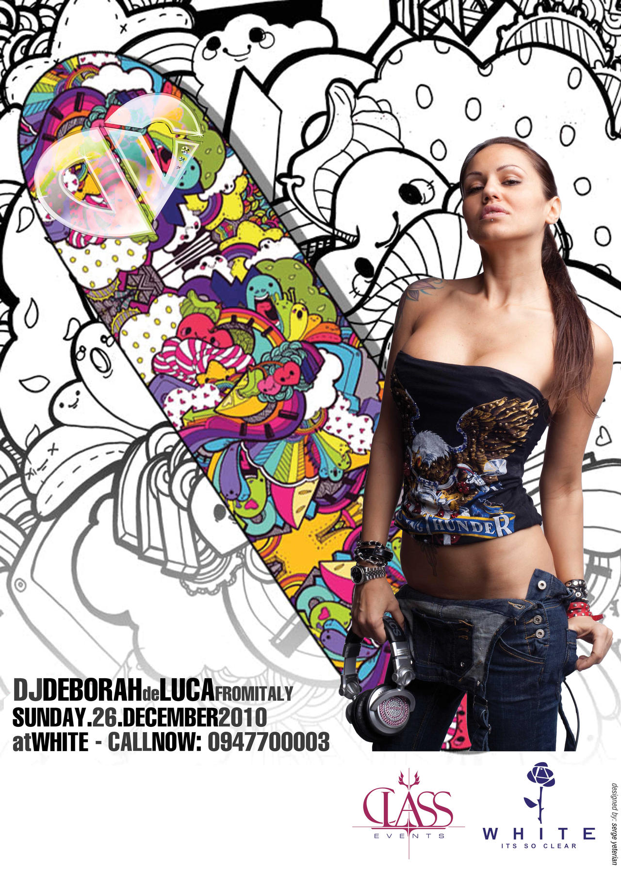 DJ Deborah de Luca - flyer