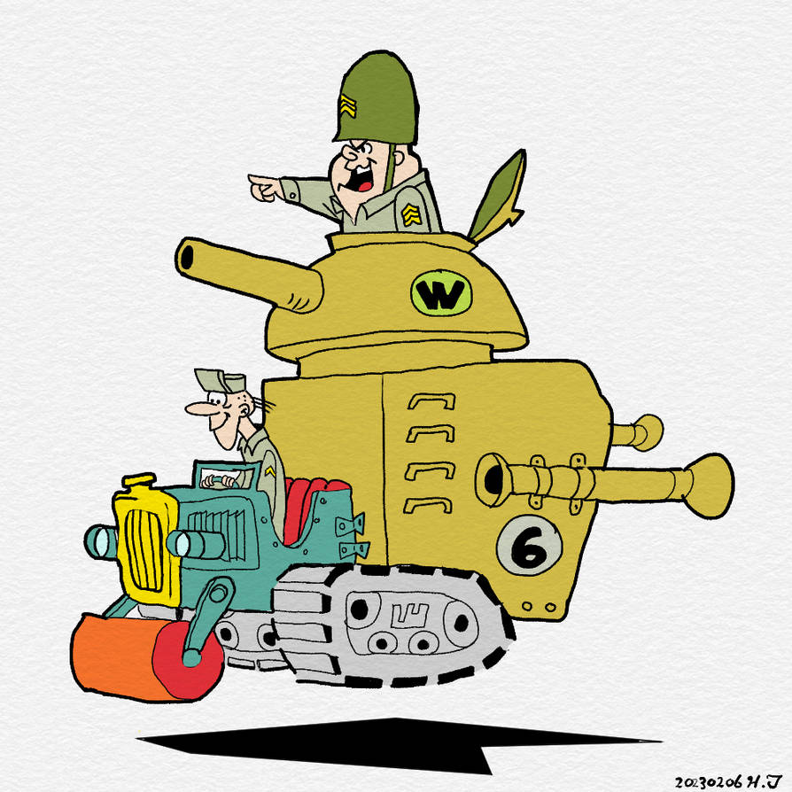 Wacky Races Army Surplus Special reproduction by HideoTsujimoto on ...