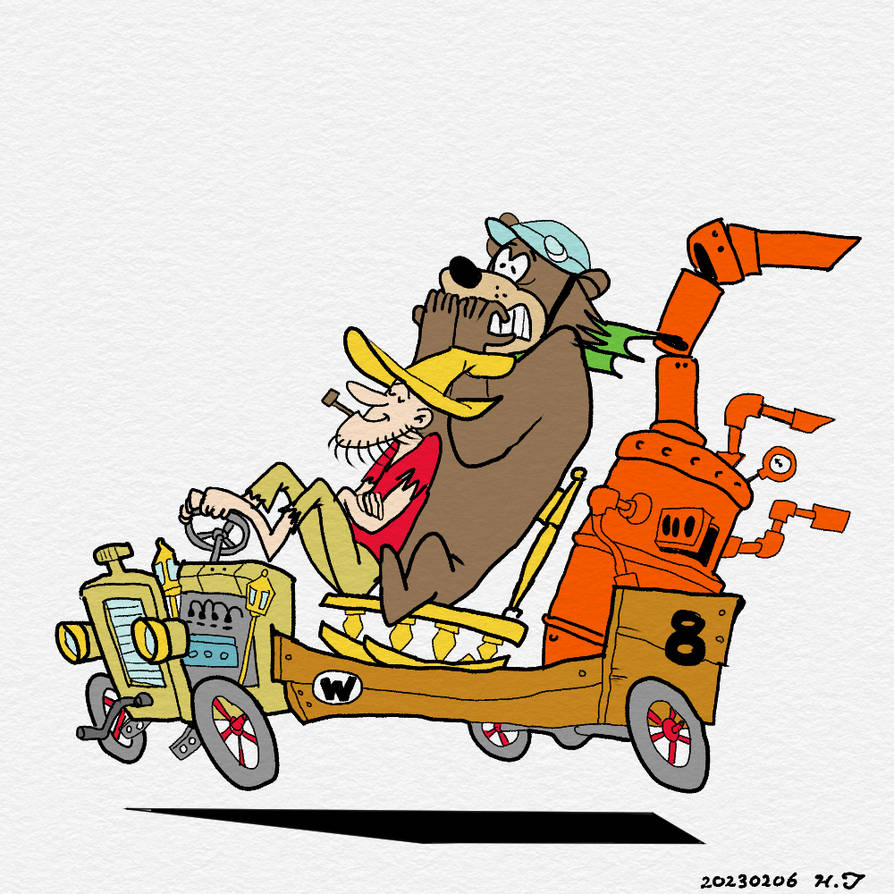 Wacky Races Ai Wacky Races the Arkansas Chuggabug reproduction by HideoTsujimoto on ...