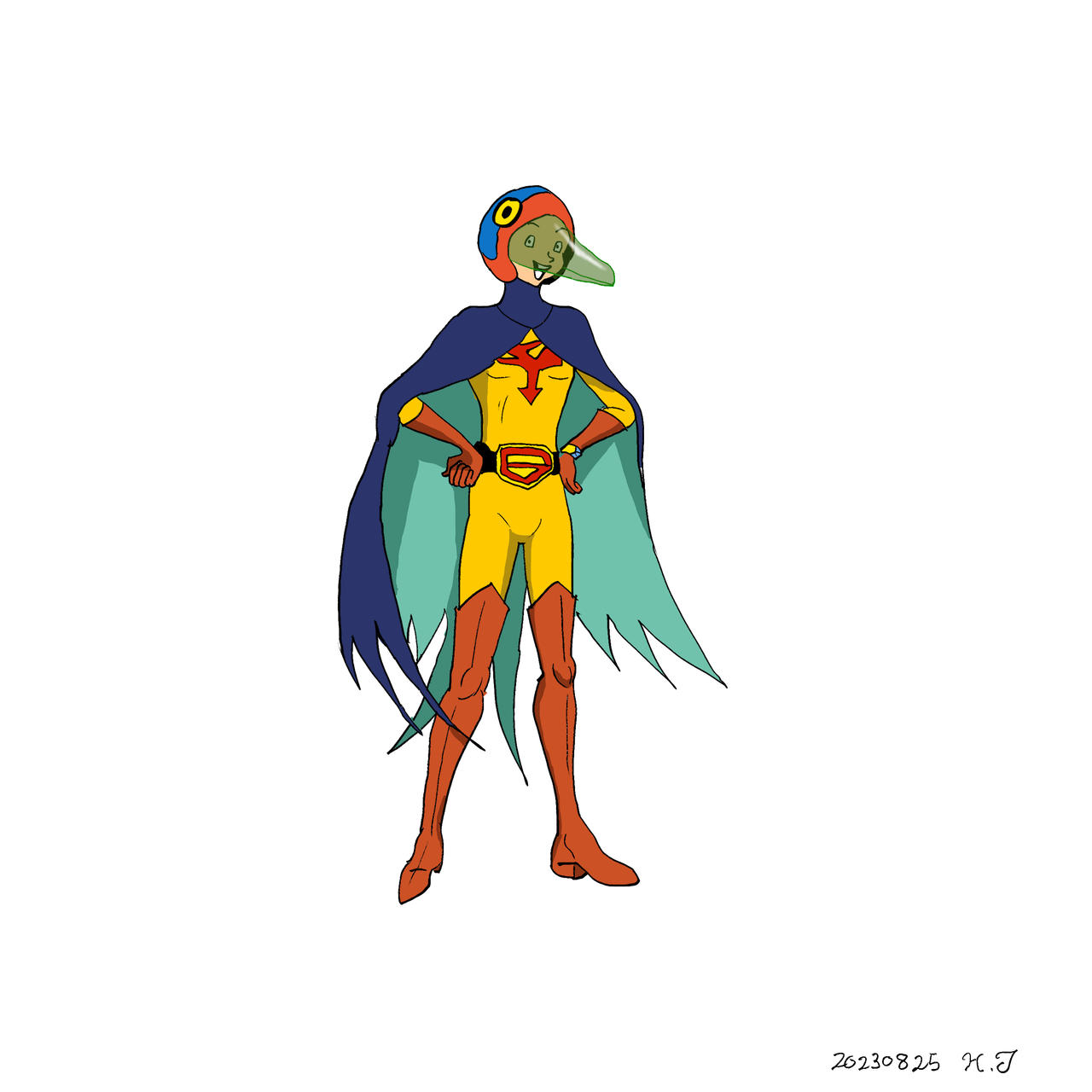 Gatchaman Deviantart Gatchaman Jinpei the Swallow reproduction by HideoTsujimoto on DeviantArt