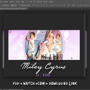 Miley Cyrus PSD Header