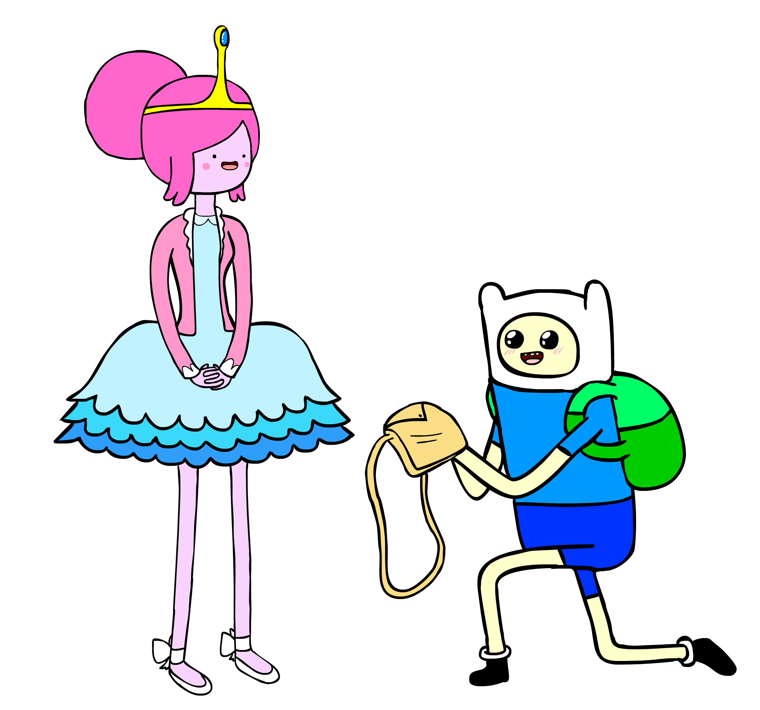 Finn and Princess Bubblegum