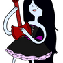 Marceline with her guitar