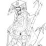 Naruto, The Legendary Kage - LineArt