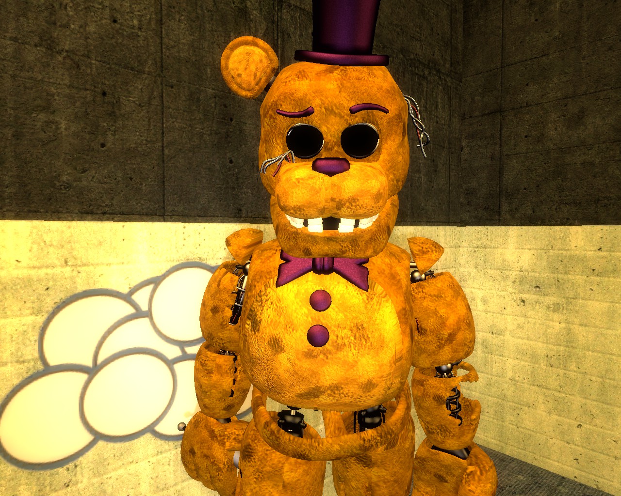 FIVE NIGHTS AT FREDDY'S 2  Withered Golden Freddy (FNAF Gmod) 