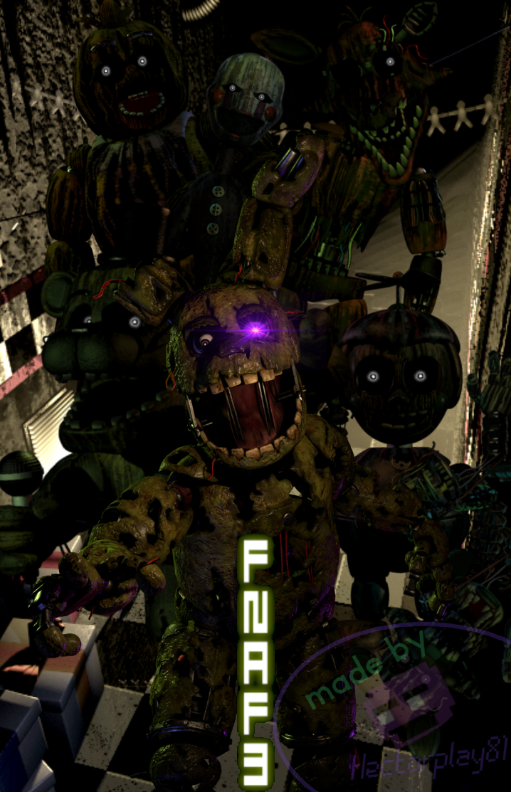 C4D/FNaF4) Nightmare Freddy Rare Screen FNaF 2 by DarkyTheRabbit on  DeviantArt