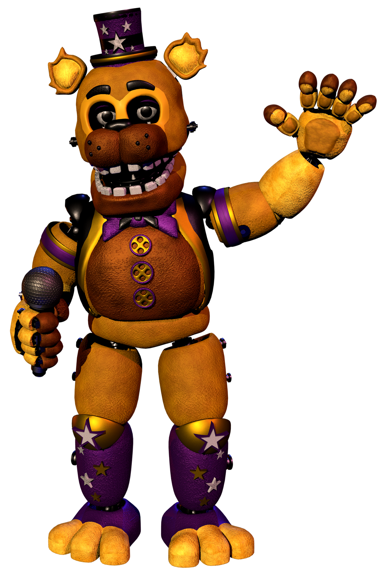 Frearbear Hand Unwithered Star Fredbear by Hectorplay81 on DeviantArt