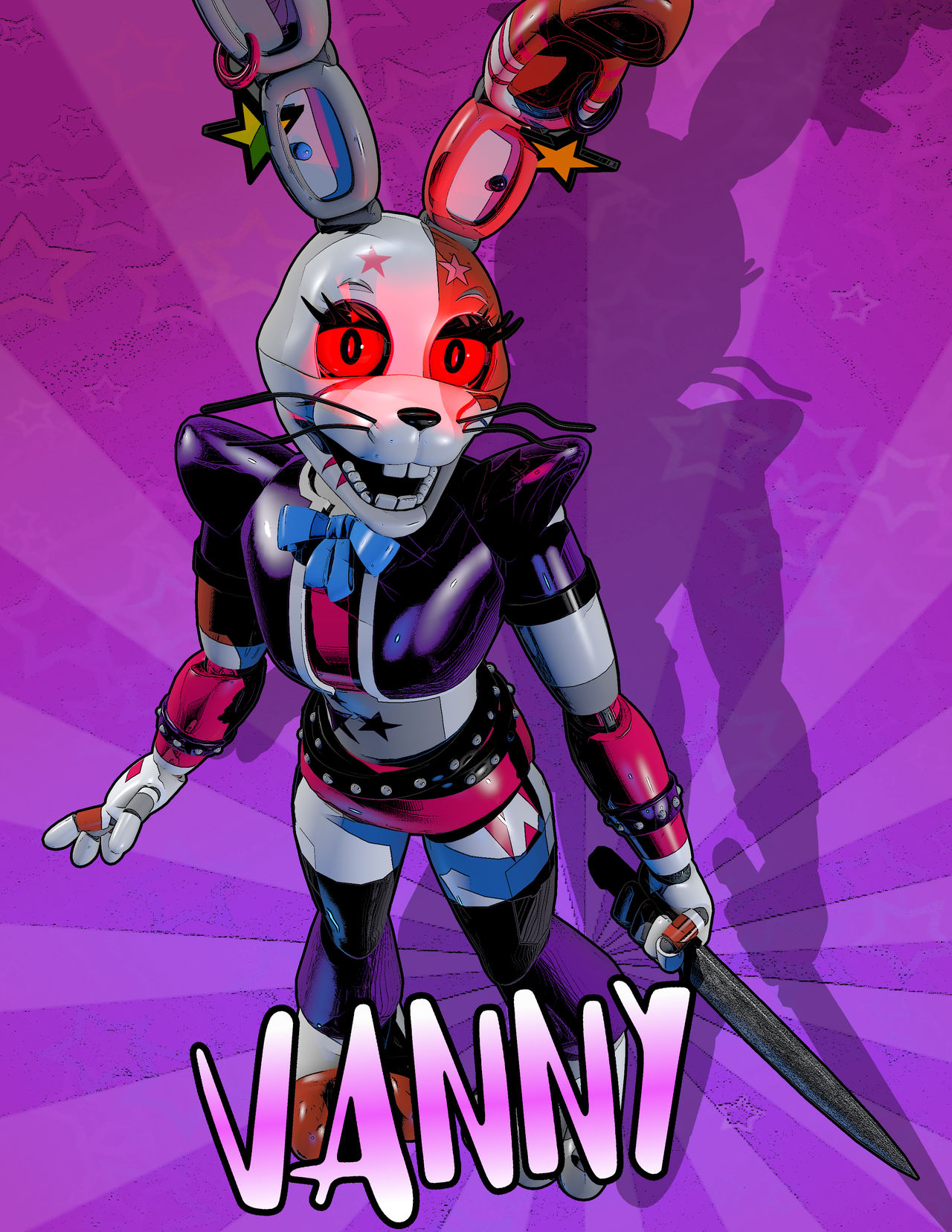 Vanny and Glitchtrap FNaF AU [CPO SM 2020] by candypop-off on