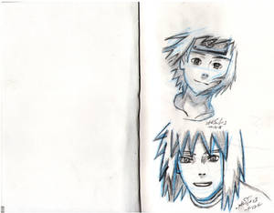 Minato Namikaze Sketches (Young and Old)