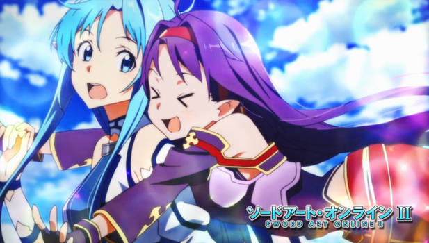 SAO asuna x yuuki hugs