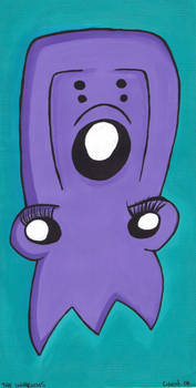 The purple Alien named Amy