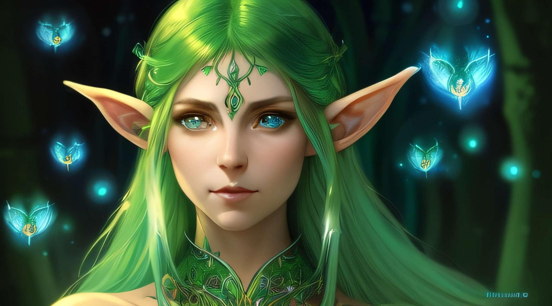 Green Haired Elf by Vallminnon on DeviantArt