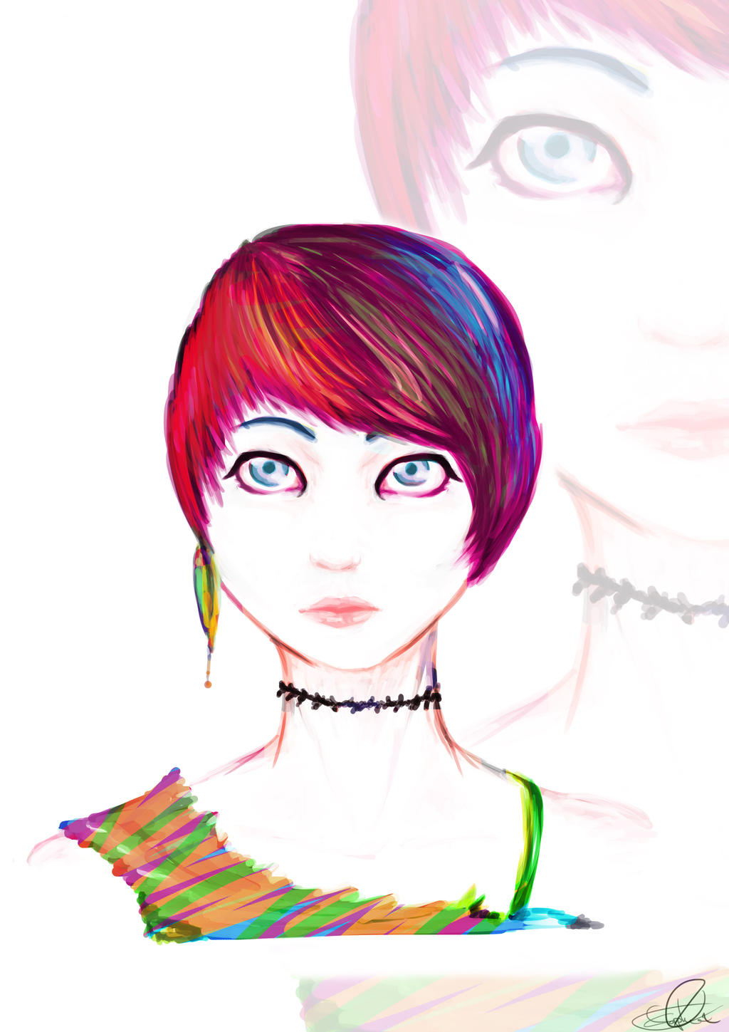 Random Girl Drawing by Marble-park on DeviantArt